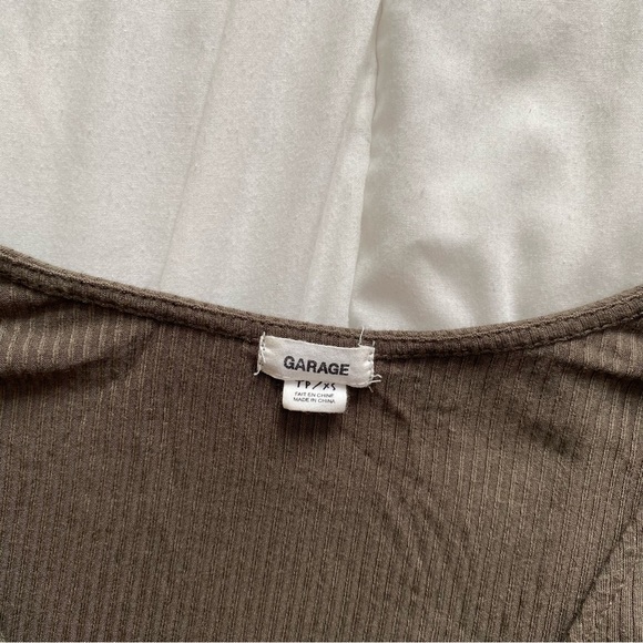 Women's Wrap Top in Khaki - Picture 2 of 5